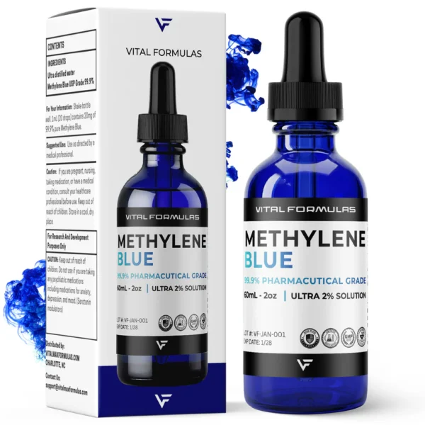 Methylene Blue Ultra 2% Solution | 60mL 2oz bottle
