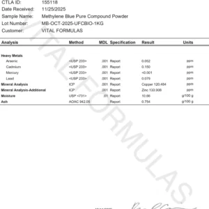 Methylene Blue Ultra 2% Solution | 60mL 2oz bottle